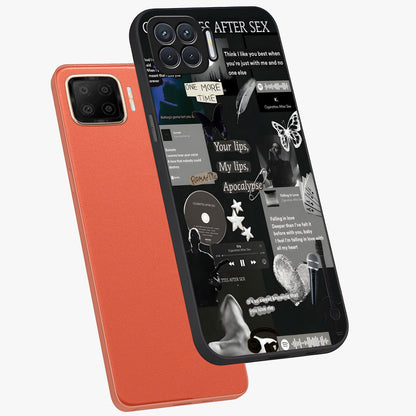 Midnight Love Echo Glass Case displayed in angled mockup highlighting elegant love inspired design with deep aesthetic style.