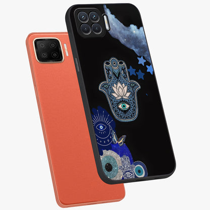 Mystic Hand Aura Glass Case displayed in angled mockup highlighting magical aura design with spiritual aesthetic style.