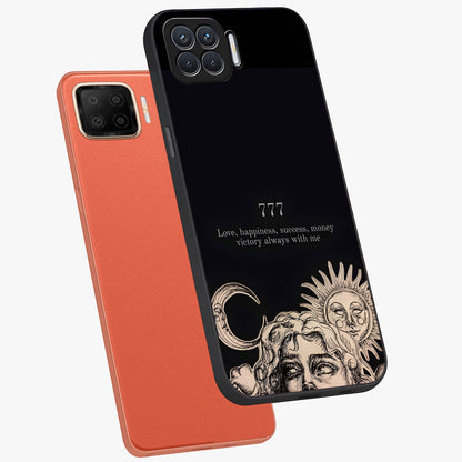 Mystic Victory Aura Glass Case displayed in angled mockup highlighting energetic aura design with bold mystical aesthetic.