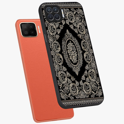 Noir Bloom Elegance Glass Case displayed in angled mockup highlighting refined flower design with stylish noir aesthetic.