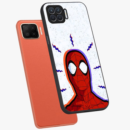 Omg Spiderman Glass Case displayed in angled mockup highlighting dynamic hero illustration with action comic aesthetic.
