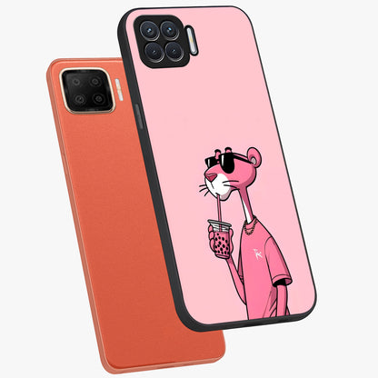 Pink Panther Glass Case displayed in angled mockup highlighting playful cartoon character design with vibrant pink aesthetic.