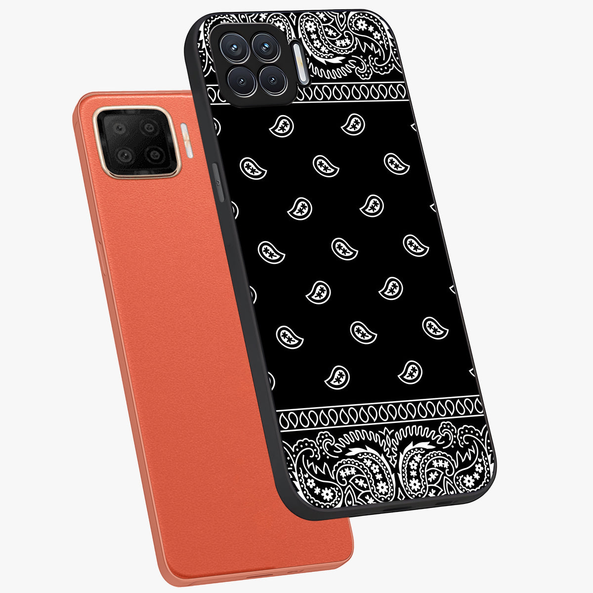 Retro Rebel Threads Glass Case displayed in angled mockup highlighting retro inspired graphic design with rebellious aesthetic.