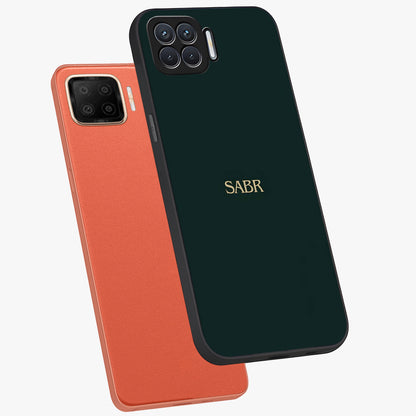 Sabr Minimal Patience Glass Case displayed in angled mockup highlighting simple inspirational design with clean aesthetic style.