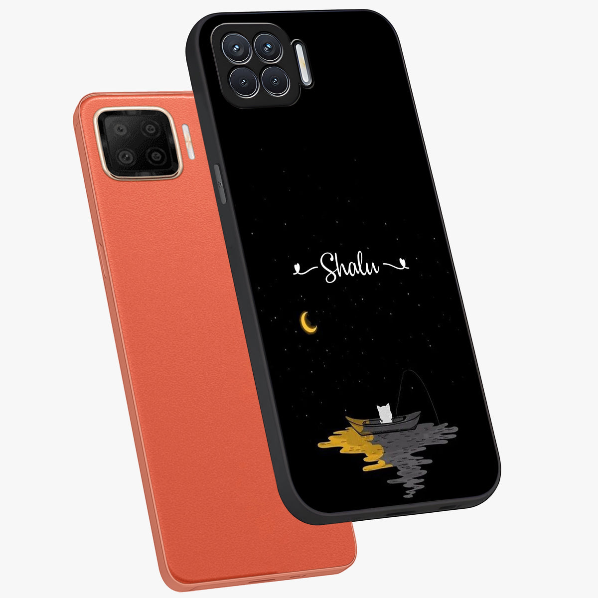 Silent Night Row Glass Case displayed in angled mockup highlighting peaceful evening design with dreamy night aesthetic.