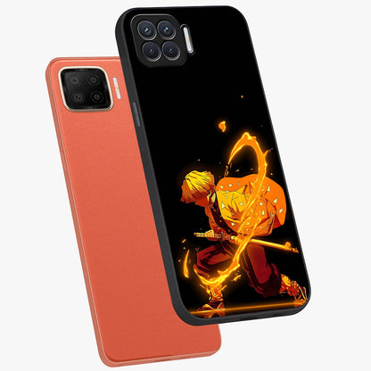 Thunder Flame Execution Glass Case displayed in angled mockup highlighting dramatic fire themed design with intense fantasy aesthetic.