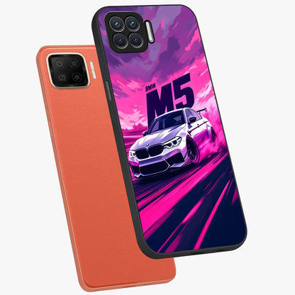 Velocity Drift Pulse Glass Case displayed in angled mockup highlighting dynamic drift design with sporty automotive aesthetic.