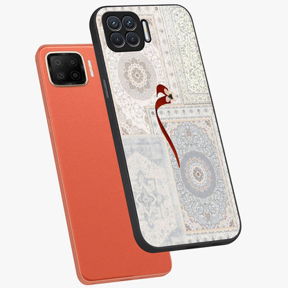 White Aesthetic Bow Glass Case displayed in angled mockup highlighting clean bow design with soft aesthetic style.