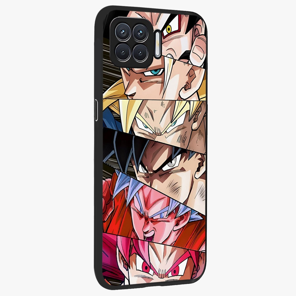 Anime Character Glass Case upright view showcasing expressive anime artwork with bold graphic style.