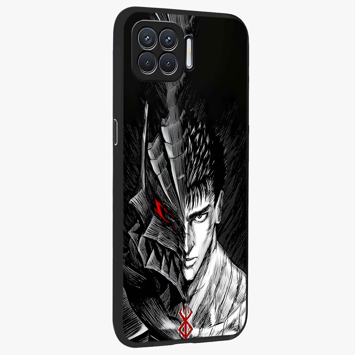 Berserker Blood Oath Glass Case upright view showcasing intense warrior aesthetic with dramatic artistic style.