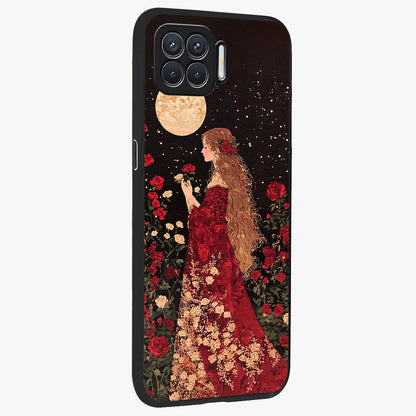Crimson Dreams Glass Case upright view showcasing dreamy red toned artwork with modern aesthetic style.
