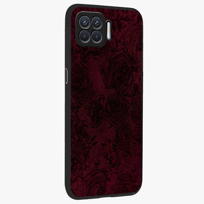 Crimson Fade Flow Glass Case upright view showcasing dynamic crimson flow artwork with stylish abstract theme.