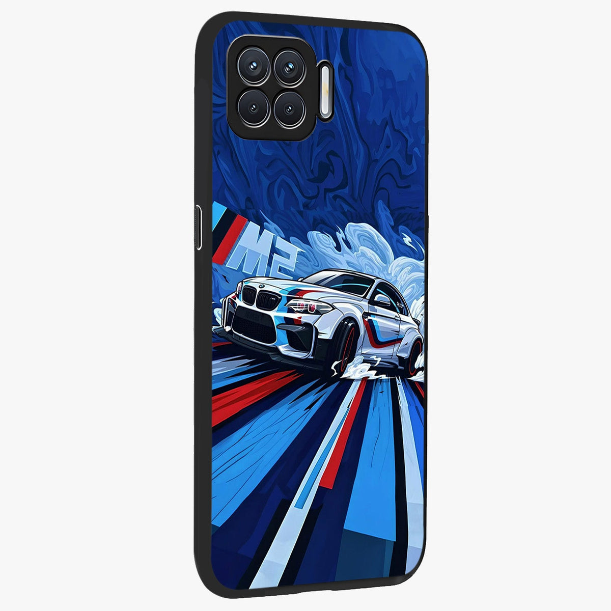 Drift Power Rush Glass Case upright view showcasing high speed racing artwork with bold automotive theme.