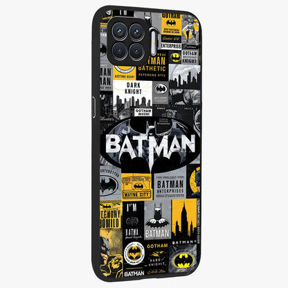 Knight Gotham Rise Glass Case upright view showcasing bold vigilante themed artwork with gothic city vibe.