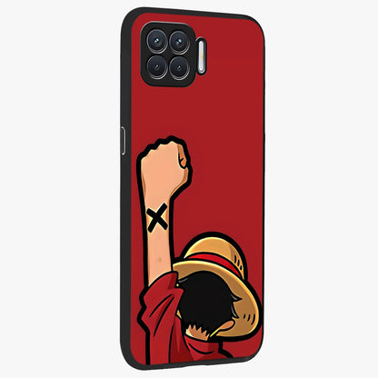Luffy X Spirit Glass Case upright view showcasing striking anime artwork with adventurous character theme.