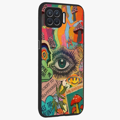 Mystic Eye Wonderland Glass Case upright view showcasing symbolic eye artwork with mysterious fantasy theme.