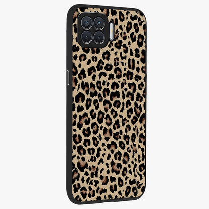 Savage Chic Pattern Glass Case upright view showcasing trendy decorative artwork with edgy fashion theme.