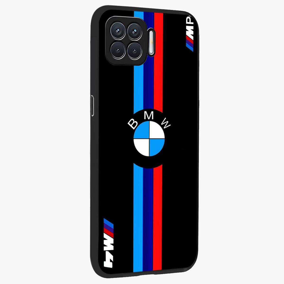 Turbo BMW Beast Glass Case upright view showcasing powerful car artwork with modern motorsport theme.