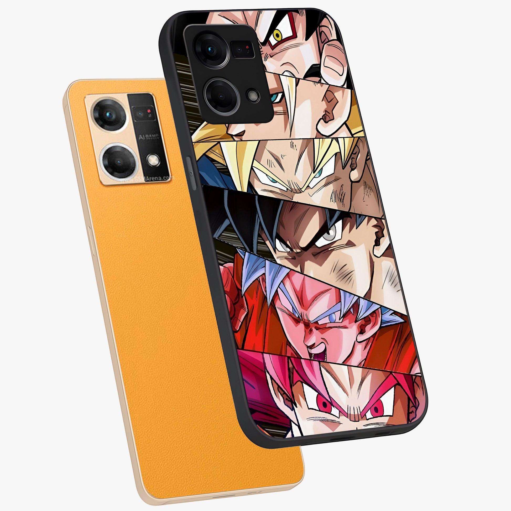 Anime Character Glass Case displayed in angled mockup highlighting colorful anime character illustration.