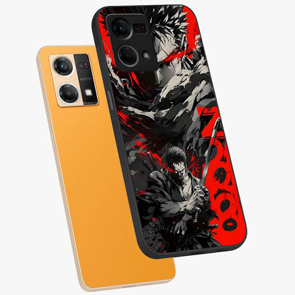 Demon Sword Resolve Glass Case displayed in angled mockup highlighting powerful demon sword illustration with dark fantasy aesthetic.