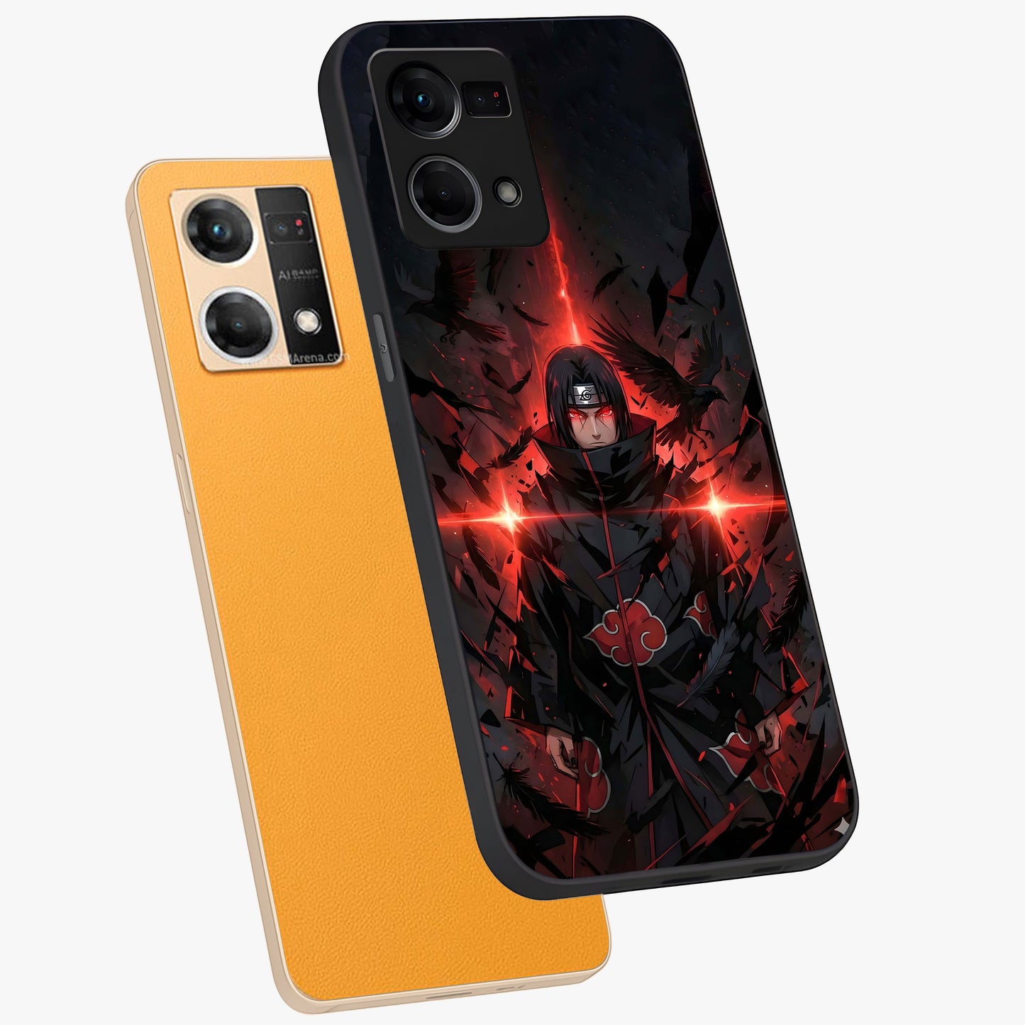 Focused Blade Discipline Glass Case displayed in angled mockup highlighting clean minimal text artwork with modern aesthetic style.