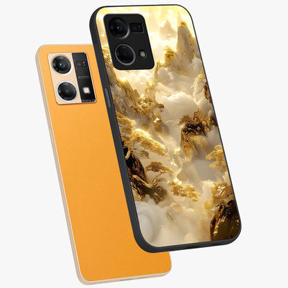 Gates Of Illumination Glass Case displayed in angled mockup highlighting radiant portal inspired design with fantasy aesthetic.