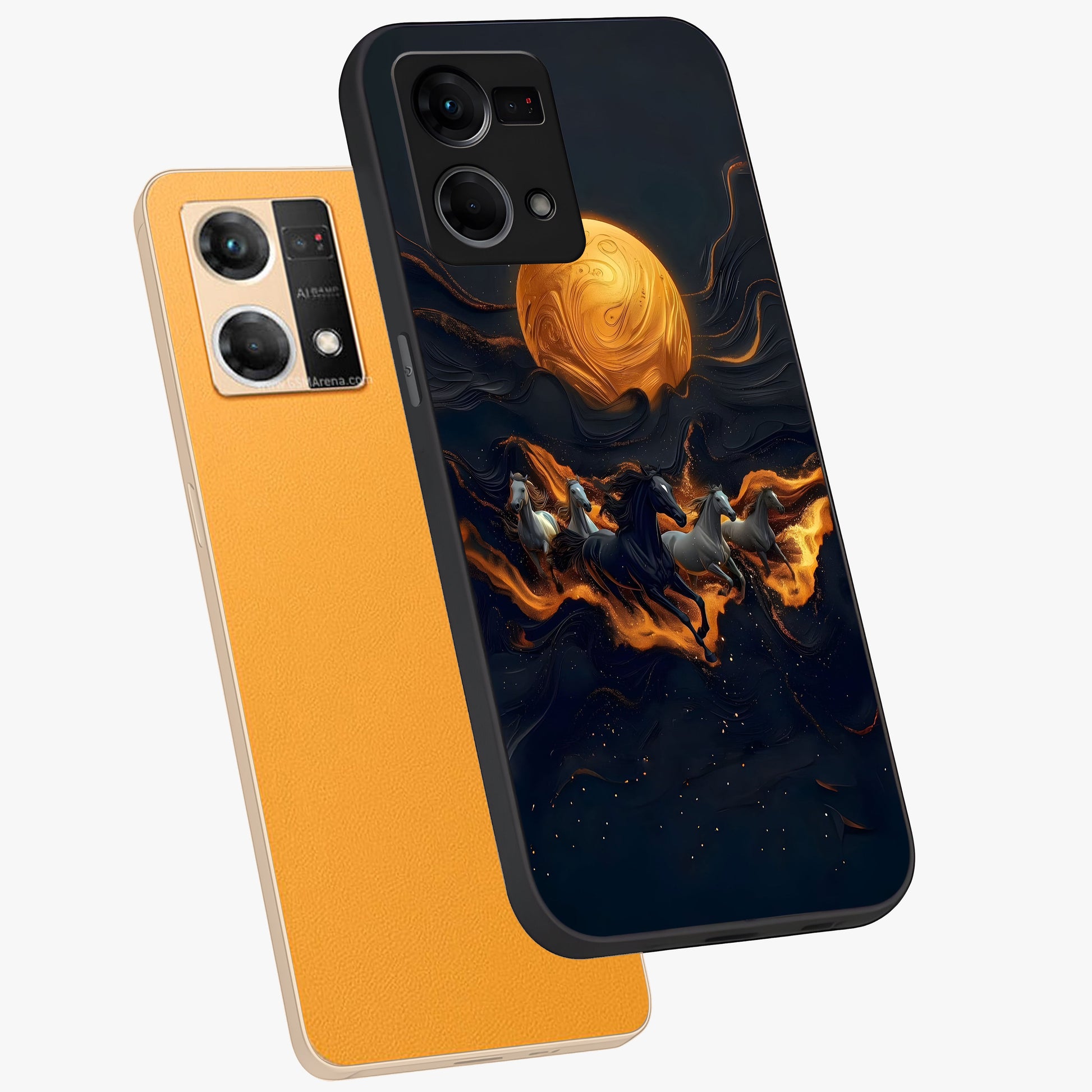 Golden Royal Heritage Glass Case displayed in angled mockup highlighting luxurious heritage design with golden aesthetic style.