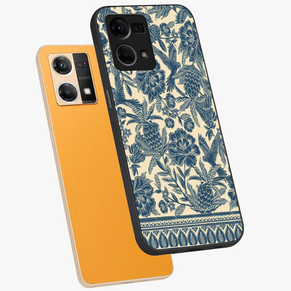 Heirloom Wild Bloom Glass Case displayed in angled mockup highlighting botanical bloom design with classic aesthetic style.