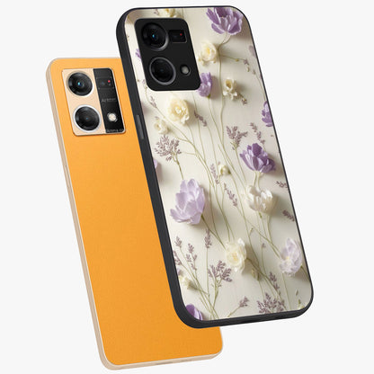 Lilac Breeze Harmony Glass Case displayed in angled mockup highlighting calm lilac breeze design with soothing aesthetic style.