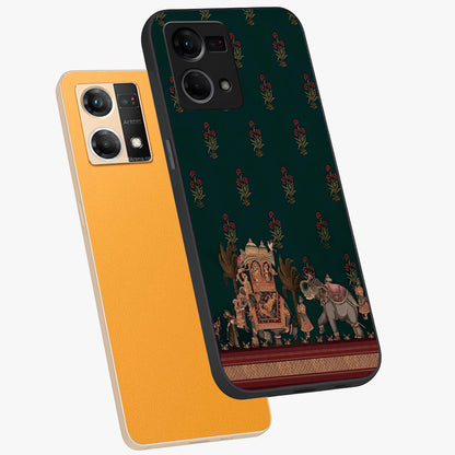 Macmerise Glass Case displayed in angled mockup highlighting trendy graphic design with sleek aesthetic style.