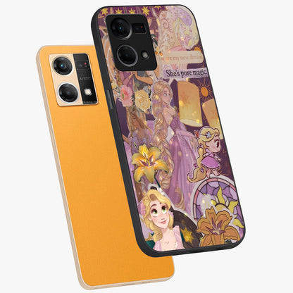 Magical Tangled Dream Glass Case displayed in angled mockup highlighting whimsical fantasy design with magical aesthetic.