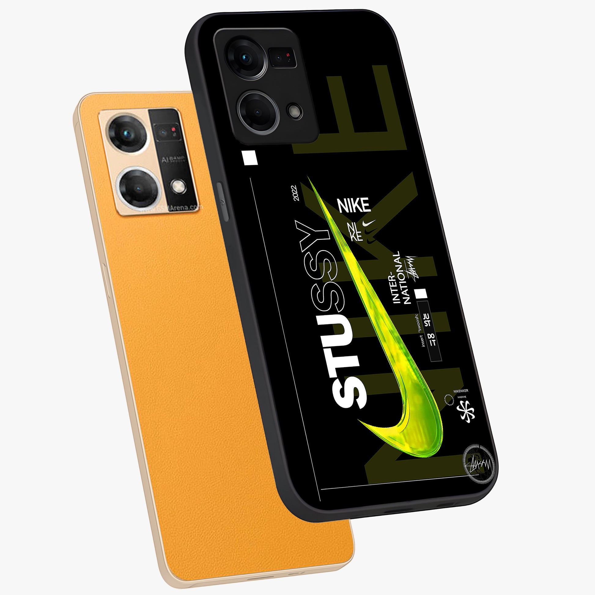 Neon Street Edition Glass Case displayed in angled mockup highlighting vibrant urban design with bold street aesthetic.