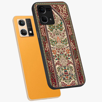 Persian Inspired Glass Case displayed in angled mockup highlighting intricate traditional design with elegant cultural aesthetic.