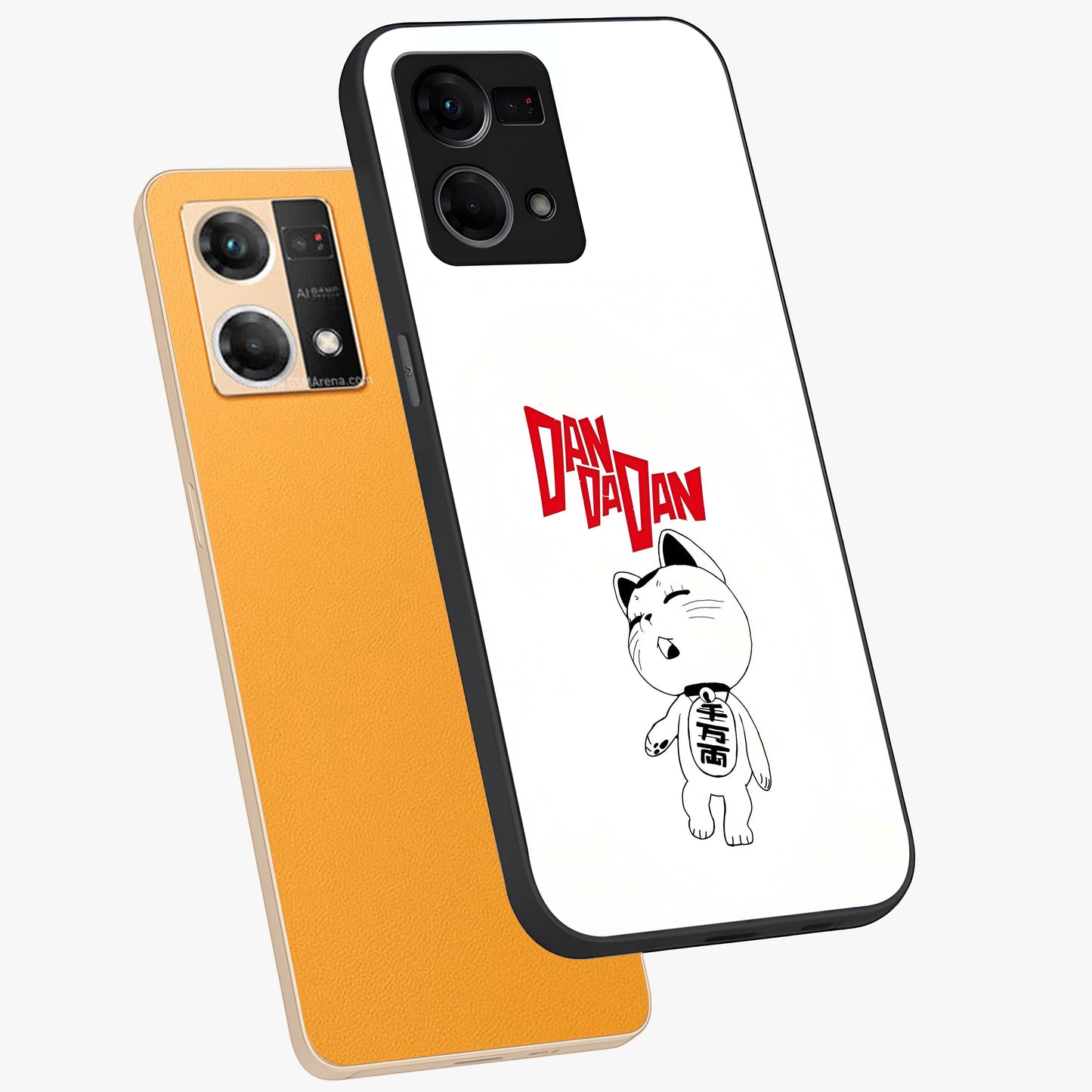 Playful Spirit Charm Glass Case displayed in angled mockup highlighting lively decorative design with playful aesthetic style.