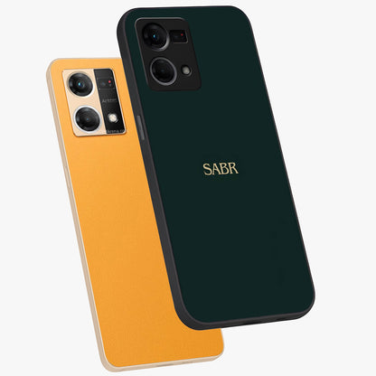 Sabr Minimal Patience Glass Case displayed in angled mockup highlighting simple inspirational design with clean aesthetic style.