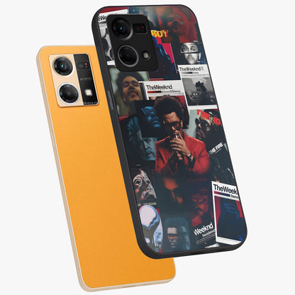 The Weeknd Glass Case displayed in angled mockup highlighting stylish pop culture inspired design with modern aesthetic.