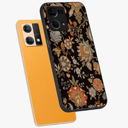 Vintage Floral Dream Glass Case displayed in angled mockup highlighting elegant vintage flower design with soft aesthetic style.
