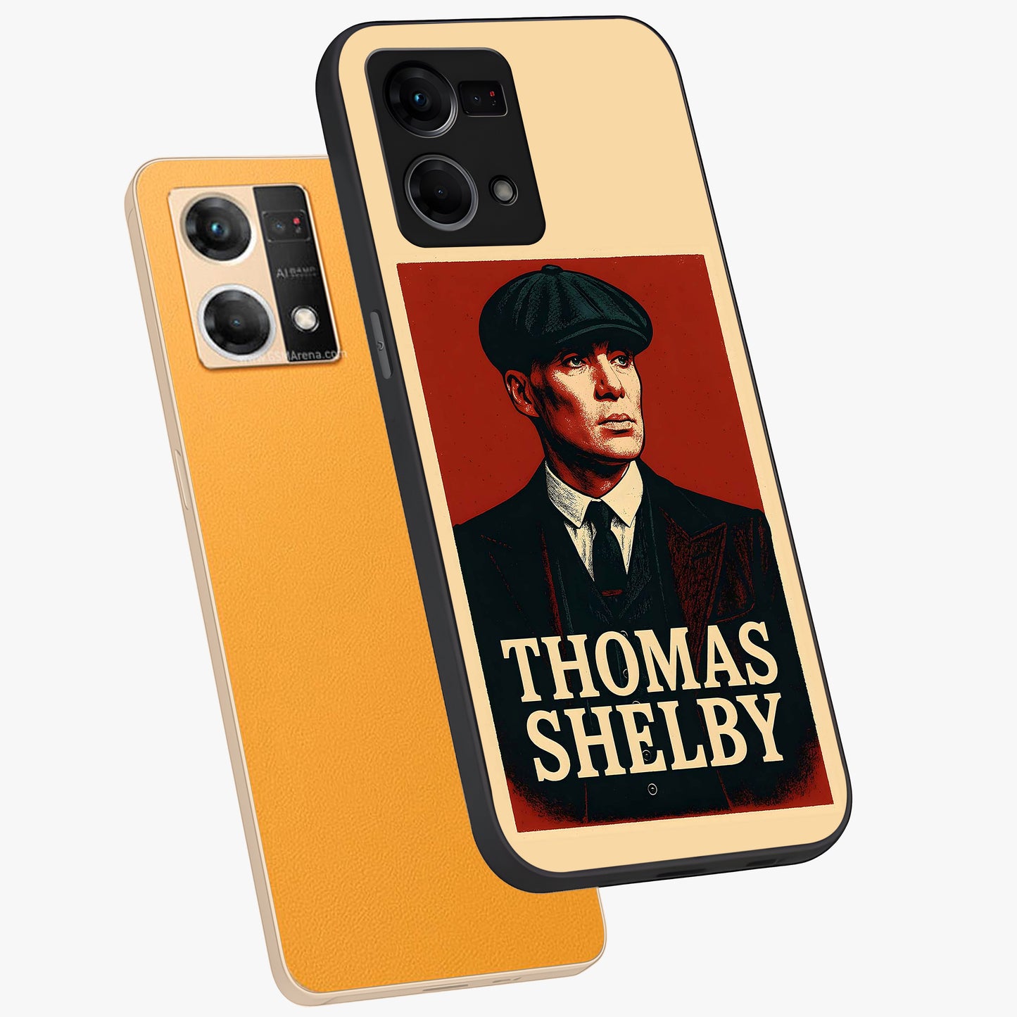 Vintage Mafia Authority Glass Case displayed in angled mockup highlighting powerful retro design with classic gangster aesthetic.