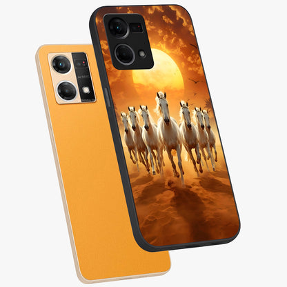 Wild Sunset Majesty Glass Case displayed in angled mockup highlighting vibrant sunset sky design with scenic aesthetic.