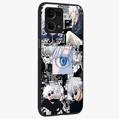 Infinity Sorcerer Chaos Glass Case upright view showcasing dramatic sorcerer artwork with chaotic mystical theme.