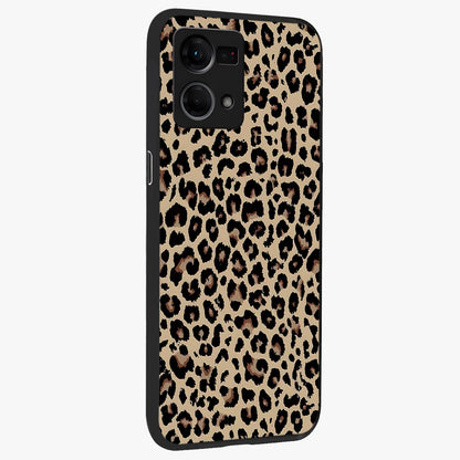 Savage Chic Pattern Glass Case upright view showcasing trendy decorative artwork with edgy fashion theme.