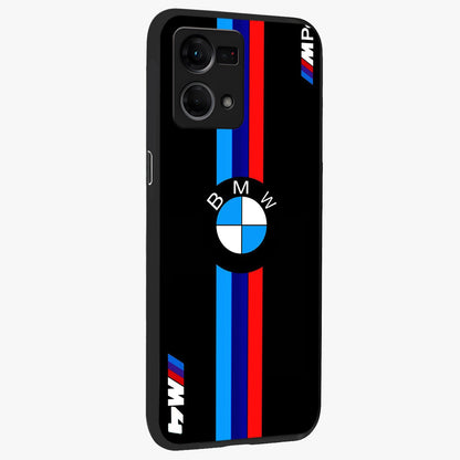 Turbo BMW Beast Glass Case upright view showcasing powerful car artwork with modern motorsport theme.