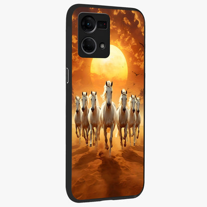 Wild Sunset Majesty Glass Case upright view showcasing dramatic sunset artwork with bold nature theme.