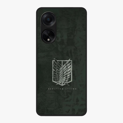 Wings Of Freedom Glass Case showing flat back view with symbolic wings artwork and glossy glass finish.