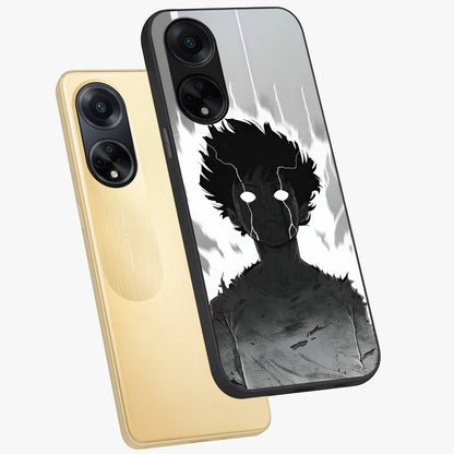 Awakened Inner Rage Glass Case displayed in angled mockup highlighting powerful graphic design and bold artistic theme.