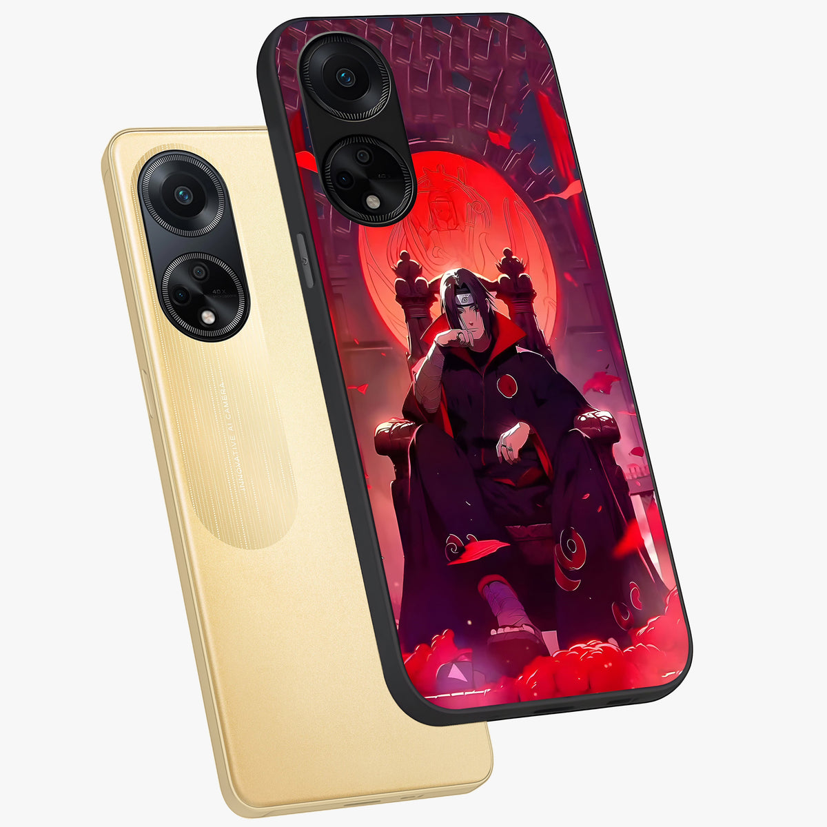 Blood Moon Sovereign Glass Case displayed in angled mockup highlighting dark celestial moon design and dramatic theme.