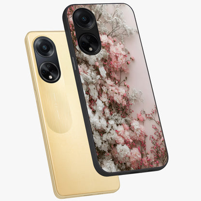 Blush Blossom Cloud Glass Case displayed in angled mockup highlighting soft cloud and blossom design with pastel aesthetic.
