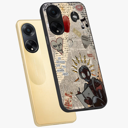 City Dream Sketch Glass Case displayed in angled mockup highlighting minimal city illustration with aesthetic sketch style.