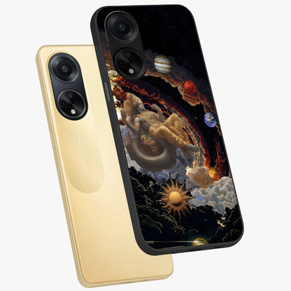 Galactic Divine God Glass Case displayed in angled mockup highlighting powerful celestial deity illustration with galactic aesthetic.
