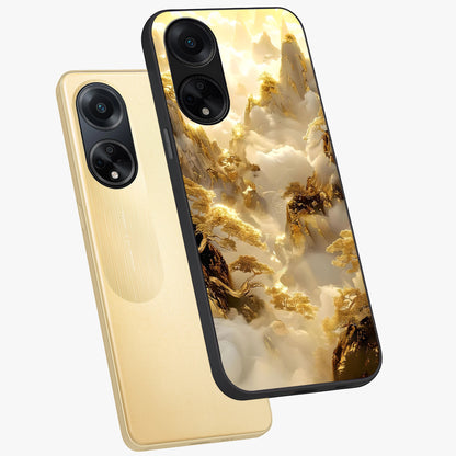 Gates Of Illumination Glass Case displayed in angled mockup highlighting radiant portal inspired design with fantasy aesthetic.